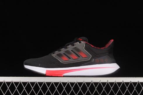 Adidas EQ21 RUN Core Black Fire Red Footwear Blanc GZ4053