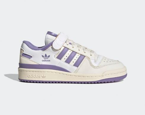 Adidas Forum 84 Low Off White Lilac Footwear Blanc HQ4375