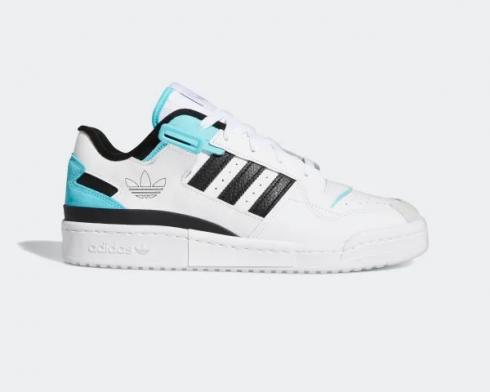 Adidas Forum Exhibit Low Aqua, Cloud White, Core Black, Pulse Aqua, GZ5390