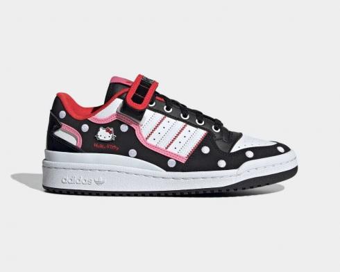 Adidas Forum Low Hello Kitty Core Black Обувь White Bliss GW7167