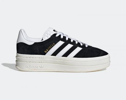 Adidas Gazelle Bold Core Black Footwear Weiß Core White HQ6912