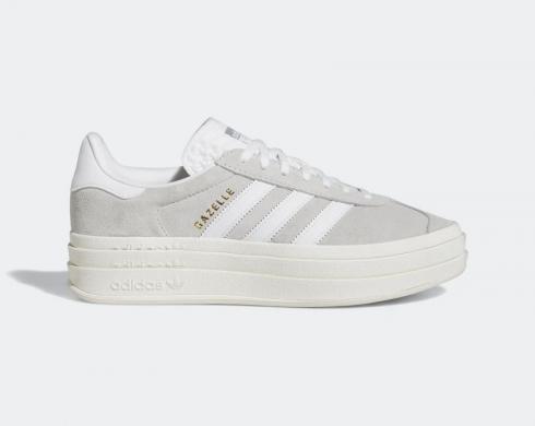 Adidas Gazelle Bold Grey Two Footwear Weiß Core White HQ6893