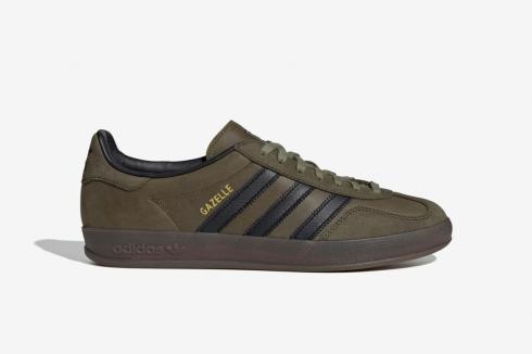 Adidas Gazelle Indoor IH4772 Olive Core Black Focus Gum5
