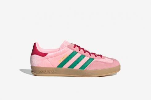 Adidas Gazelle Indoor JI2713 Pink Court Gum 3 Green Glow