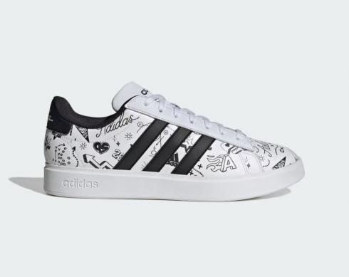 Adidas Grand Court 2.0 Nube Blanca Núcleo Negro ID4474