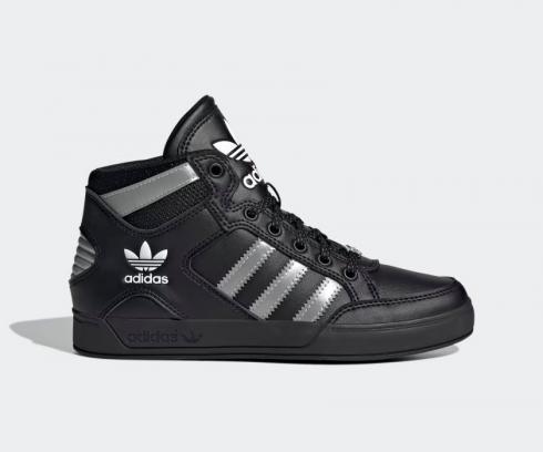 Adidas Hard Court High J Core Noir Argent Métallisé ID6784