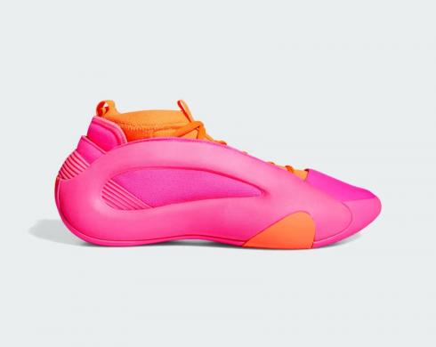 Adidas Harden Vol 8 Flamingo Pink Lucid Pink Solar Red Impact Orange IE2698