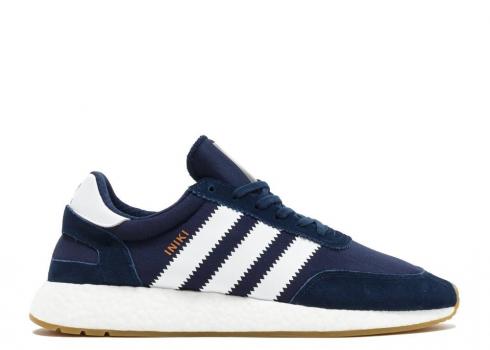 Adidas Iniki Runner Collegiate Navy Running Blanc BB2092