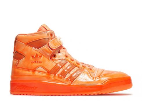 Adidas Jeremy Scott X Forum Pemasok Oranye Sinyal Dipped Tinggi Warna Q46124