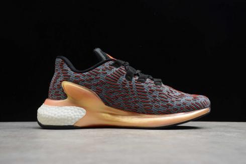 Кроссовки Adidas Lava Boost Light Blue Orange Core Black FW8308