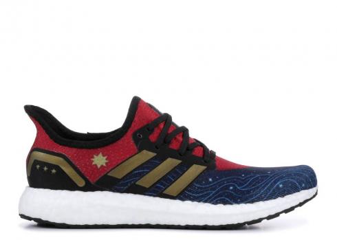 Adidas Marvel X Speedfactory Am4cm Captain White Footwear Gold Metallic FV3564