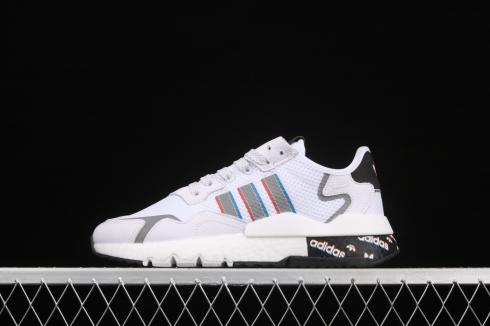 Adidas Nite Jogger 2019 Boost Cloud White Core Sort Grå H01719