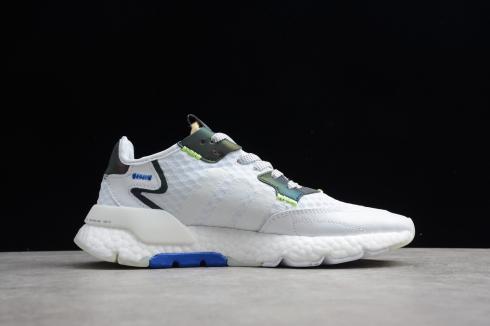 Adidas Nite Jogger 2019 Vloud Bianco Blu Volt Verde EF5826