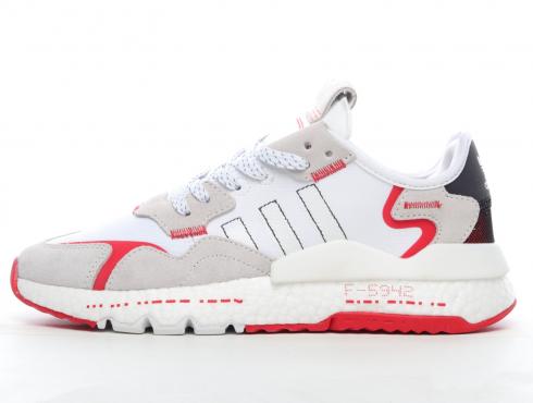 Adidas Nite Jogger 2021 Boost 3M Cloud White Red Core Black HO3248