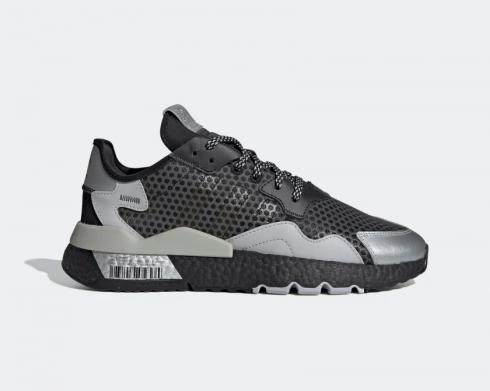 Adidas Nite Jogger Código De Barras Gráfico Gris Dos Núcleo Negro EF5407