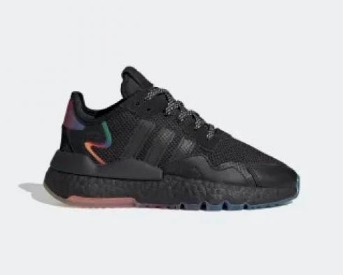 Adidas Nite Jogger Boost Core Black Rainbo Shoes FV4545