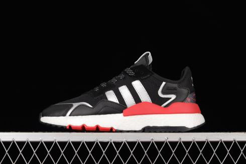 Adidas Nite Jogger Boost Core Black Red Cloud White FW6707 .