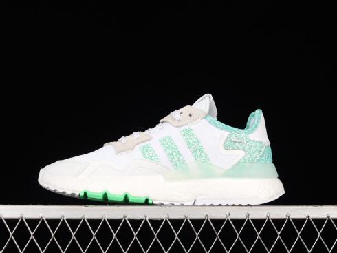 Adidas Nite Jogger Boost Lysegrøn Cloud White FW6715