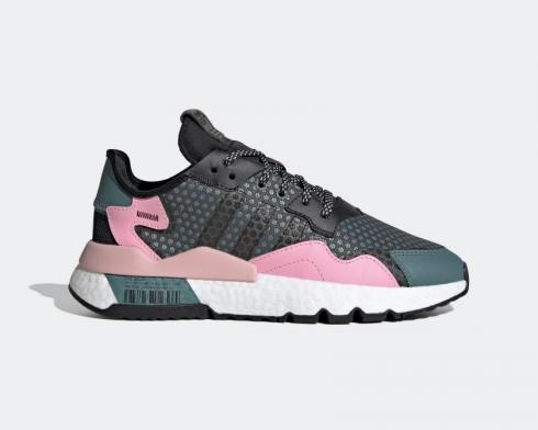 Adidas Nite Jogger Boost Raw Green Core Black-Ture Pink EF5428