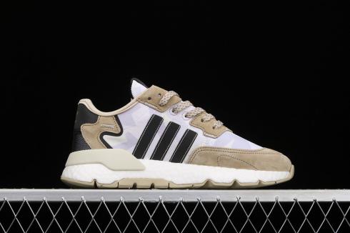 Adidas Nite Jogger Chalk White Core Black Sand FW4394