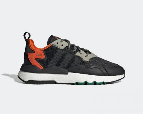 Adidas Nite Jogger Cordura Core Black Grey Six Orange EE5549