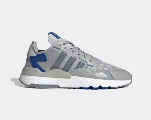 Adidas Nite Jogger Grey Two Cloud White Collegiate Royal Shoes FW2056