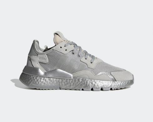 Adidas Nite Jogger Grey Two Silver Metallic รองเท้าสตรี FW5466