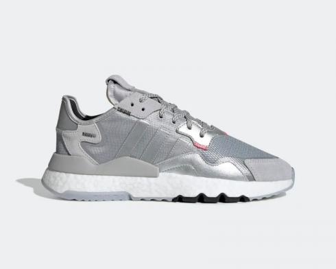 Adidas Nite Jogger Silver Metallic Light Solid Grey Core Black EE5851