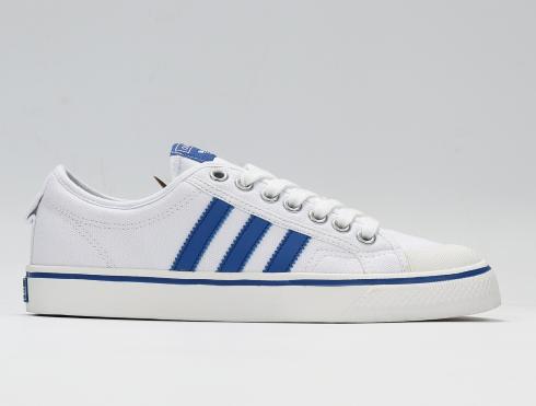 Adidas Nizza Low Off Wit Blauw Vintage Witte Schoenen BZ0489