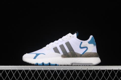 Adidas Original Nite Jogger Cloud White Grey Two Hazy Blue FX6904