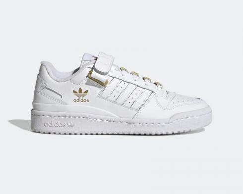 Adidas Originals Forum Low Cloud White Gold Metallic GZ6379, 신발, 운동화를