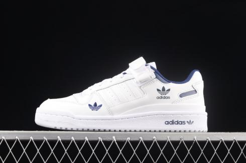 Adidas Originals Forum 低雲白色勝利藍色鞋 H01673