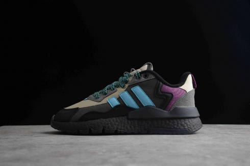 Adidas Originals Nite Jogger Negro Blanco Gris Six Rich Mauve FZ3665