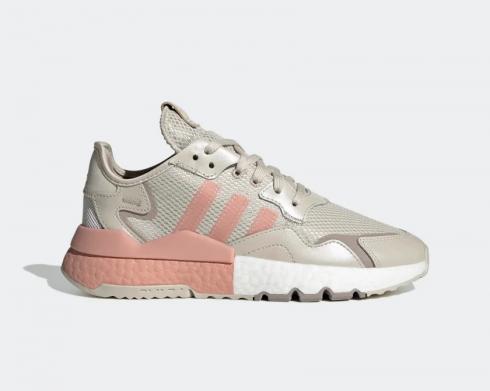 Adidas Originals Nite Jogger Grå Pink Sko FV1333