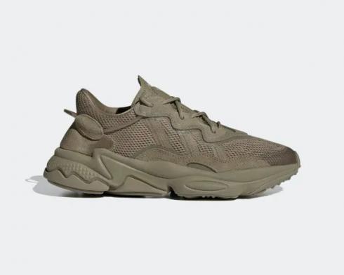 Adidas Originals Ozweego Cargo Brown Green Running Shoes FZ3574