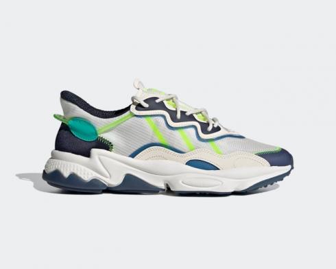 Adidas Originals Ozweego Chalk White Signal Green Legend Ink FY3124
