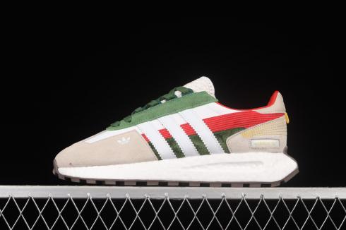 Adidas Originals Retropy E5 Cloud WHite Green Red Shoes GX8840