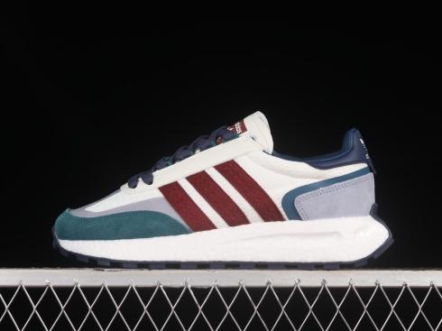 Adidas Originals Retropy E5 สีน้ำเงินเข้มสีแดงสีเขียว IF0420