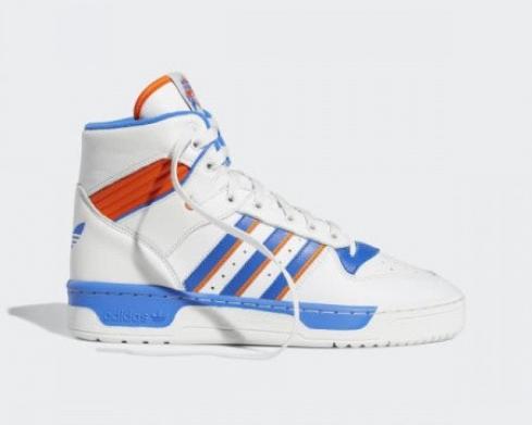 Adidas Originals Rivalry High Crystal White Blue Orange F34139