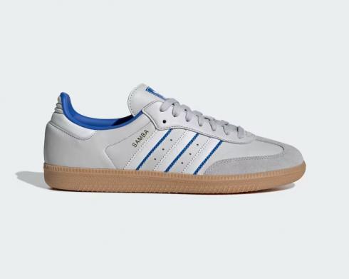 Adidas Originals Samba OG Grey One Crystal White Blue ID1478