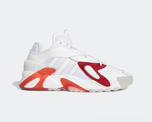Adidas Originals Streetball Footwear White Burgundy-Black Training Shoes EE5925