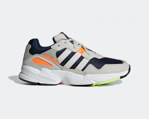 Adidas Originals Yung-96 Collegiate Navy Raw White Solar Orange F35017 .