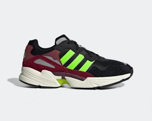 Adidas Originals Yung-96 Core Black Solar Green Collegiate Burgundy EE7247
