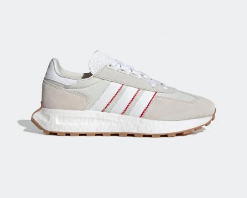 Adidas Originallas Retropy E5 สีขาวสีเทาสีแดง GZ6387