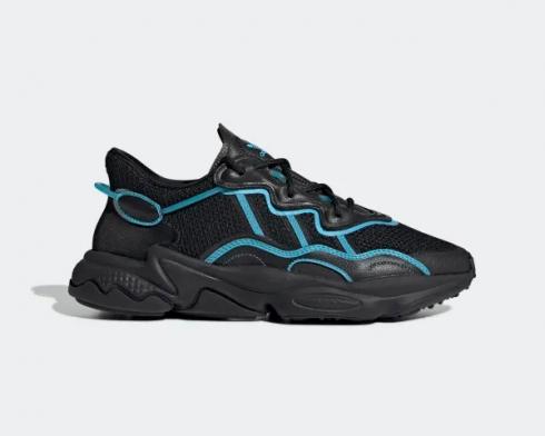 Sepatu Adidas Ozweego Bright Cyan Core Black Sky Blue FV3593
