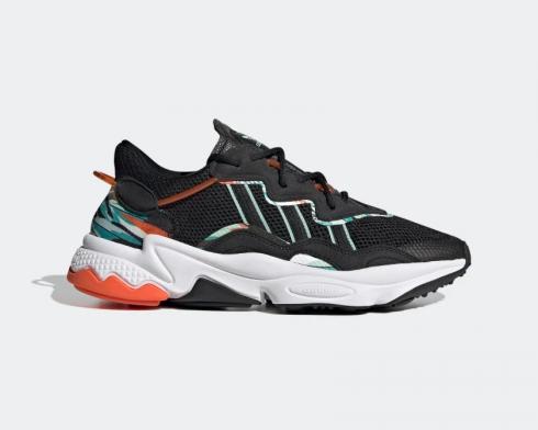 Adidas Ozweego Tropical Print Core Black Cloud White FZ3829