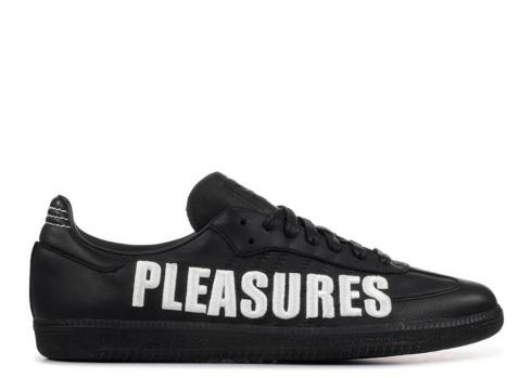 Adidas Pleasures X Samba 3d Ricamo Core Bianco Nero Calzature F35208