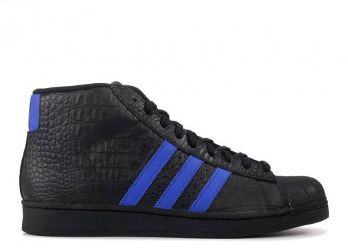 Adidas Pro Model Core Black Blue Gold Royal Metallic CQ0874