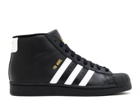 Adidas Pro Model Core Black Gold Metallic Footwear White B39368