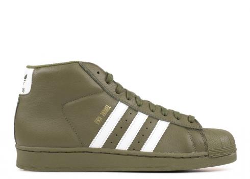 Adidas Pro Model Olive Gold White Metalic Footwear Olicar AC7067